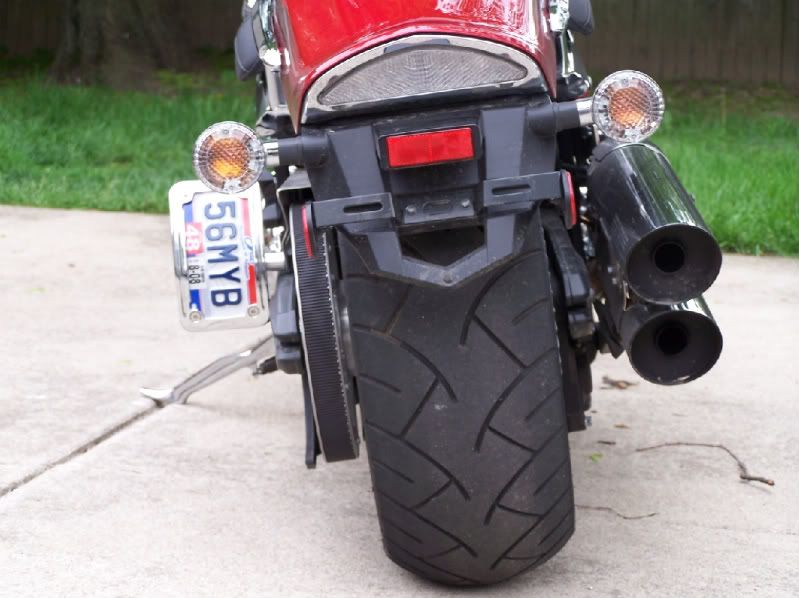 Custom side license plate bracket